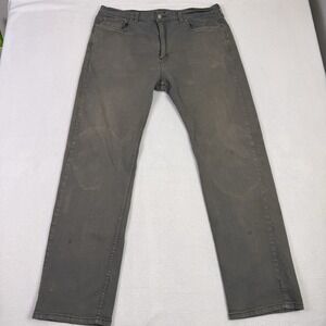Levi's Mens 505 Regular Fit Grey Denim Jeans 38x34 2290 Straight Leg Workwear